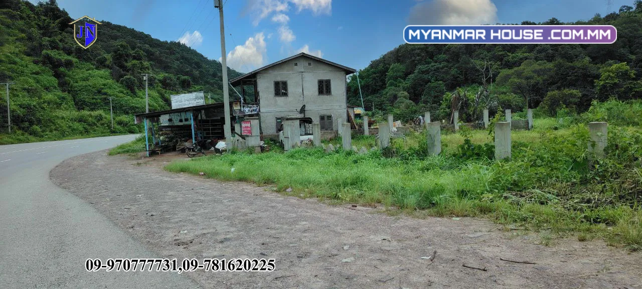 မိန်းလမ်းမကြီးဘေးက စီးပွားရေးလုပ်လို့ကောင်းမယ့်ခြံကွက်